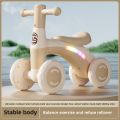 Baby Glider Bike Four-Wheel Toddler Walker Silent Wheels Anti-Tipping Children Balance Training Exercise Mini Ride-On Toys . 