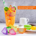 Reusable Ice Cube - Refreezable Reusable Ice Cubes for Drinks, Plastic Ice Cubes Reusable Dry Ice for Cocktails Coolers like soft drink fruit juice or Cold Coffee Different Shapes, Non Melting Ice Cubes.. 