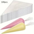 100PCS Disposable Pastry Bags, Extra Strong&Leak-Proof Piping Bags for Cake Decorating,Baking,Icing,and Crafts–Durable&Food Safe.