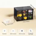Dustproof Multi-Grid Desktop Drawer Organizer - Portable Storage Box for Jewelry, Cosmetics, Desk Drawer Organizer Box.