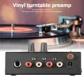 PP500 Phono Preamp Preamplifier Headphone Preamplifier Microphone Enlarge Mixer with Level Volume Control for Vinyl Turntable. 