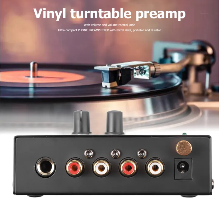 Ultra-compact%20Phono%20Preamp%20Pre%20Amp%20Preamplifier%20with%20Level%20Volume%20Control%202xRCA%20Input%202xRCA%20Output%201/4"%20TRS%20Output%20Interface%20-%20Image%204