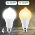 Motion Sensor LED Bulb E27 LED Lamp B22 PIR Sensor Light Bulbs Auto ON/OFF Night Light For Porch Stairs Garage Security Lights. 