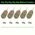 20g/30g/40g/50g/60g method feeder, fishing inline feeder, carp fishing feeder device kit feeder.