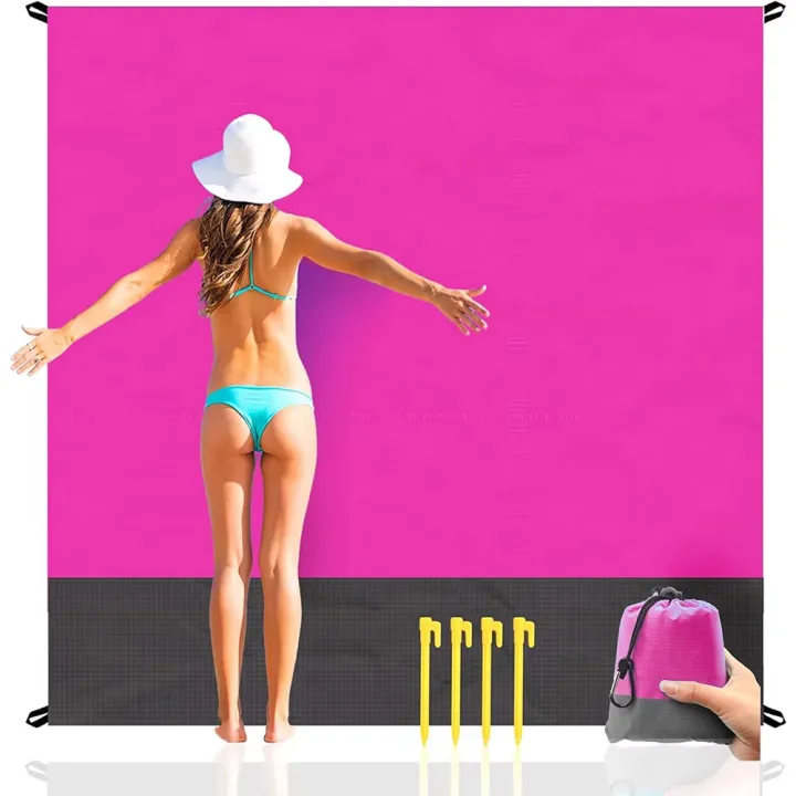 Beach%20Blanket%20Sandproof%20200%20X%20210cm%20Waterproof%20Beach%20Mat%20Lightweight%20Picnic%20Blanket%20for%20Travel%20Hiking%20Sports%20-%20Image%207