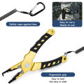 SANLIKE Rust-Proof Aluminum Alloy Fishing Pliers Multifunctional Handle  Hook Remover Fish Line Scissors All-in-One Fishing Tool. 