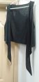 black stylish/ elegant shrug/ upper for girls, (16), sleevesless, without sleeves, 100% polyester, by ( mia moda). 