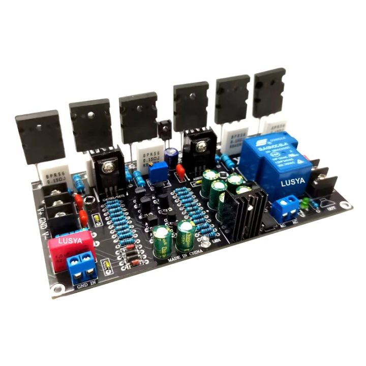 Upgraded Version 300W Tube 2SC5200+2SA1943 5200 1943 20V-90V Mono Channel HIFI High Power Audio Amplifier Finished Board