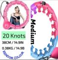 Smart Hula Hoop Fitness Weighted Hula Hoop for Exercise Weight Loss Waist Trainer 2-in-1 Abdominal Fitness Hula Hoop. 