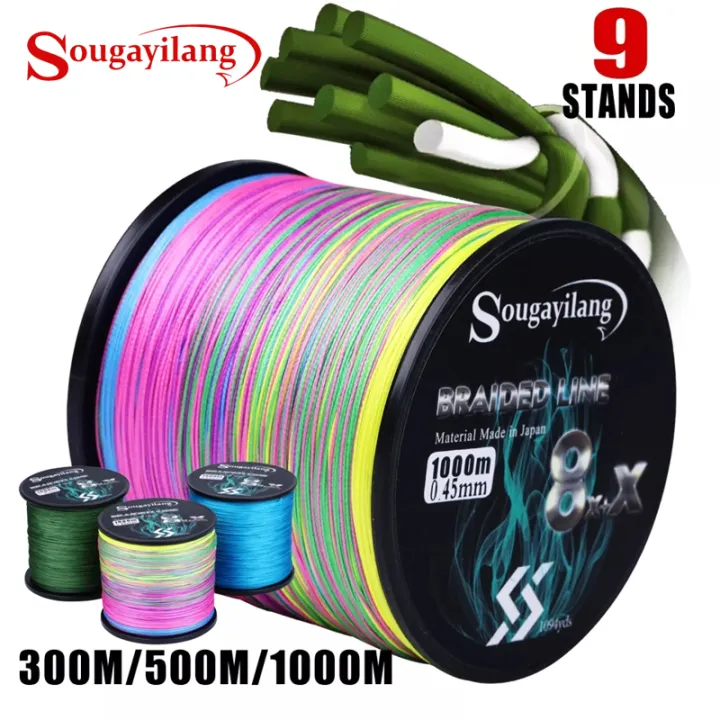Sougayilang%20300M%20500M%201000M%206%20Colors%20Strong%20PE%20Fishing%20Line%208+X%20Strands%20Braided%20Fishing%20Line%20Multifilament%20Durable%20Fishing%20Line%20-%20Image%202