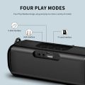 Rockmia EBS-045 Portable Wireless Music Speaker Bluetooth 5.0 RGB LED Lights Microphone TF Card Shoulder Strips. 