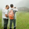6Pcs Disposable Waterproof Raincoat Outdoor Hiking Mountain Travel Emergency Transparent Portable Adult Poncho Rain.
