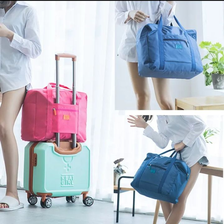 peck of 2 Large Capacity Foldable WOOL FELT Travel Bag Mommy Bag Maternity Business Trip Picnic Handbag Storage