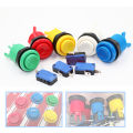 8pcs 28mm Happ Style American Push Button With Micro Switch Concave Cap For DIY Kit Arcade Button 30mm Hole Game Machine Parts. 