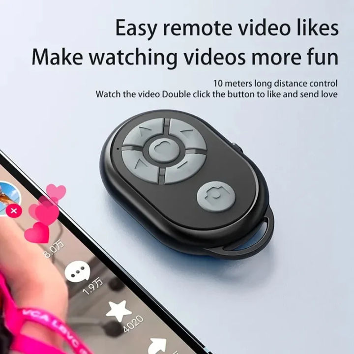 Remote Control Size Android Phone Bluetooth Wireless Controller, Mobile Selfie Remote Control for iPhone ...