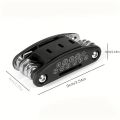 Multi-Function Bicycle Repair Tool Kit Portable Hex Spoke Screwdriver Wrench Mountain Road bike Cycling Tool Sets Black.