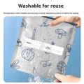 10/30 Pcs Aluminum foil Freezer Bags, Reusable Food Storage & Preservation Slider Bags,Sealed Bag for Vegetable Fruit Meat (SML).