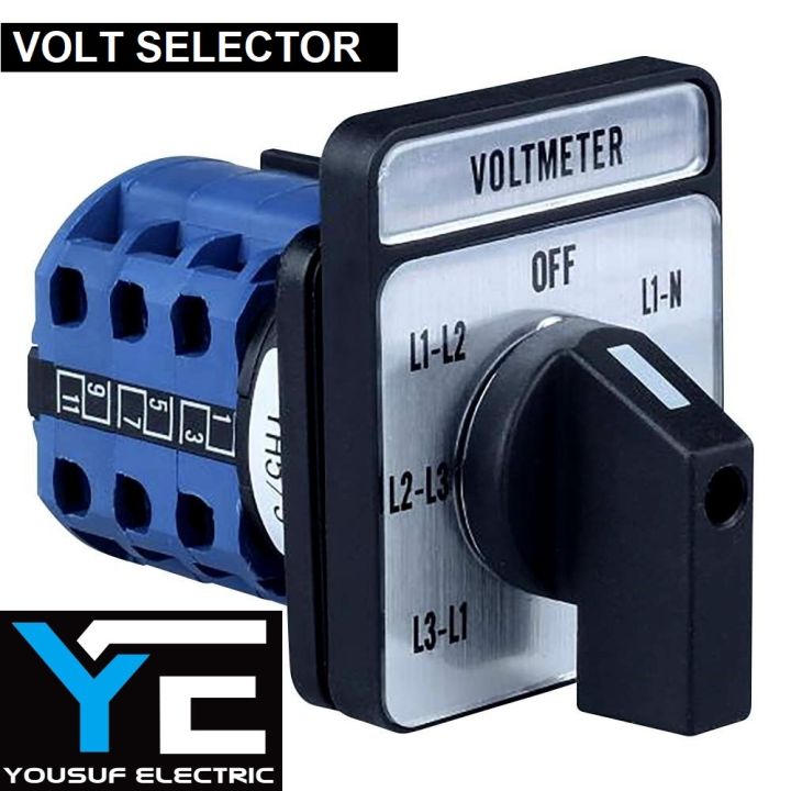 Volt selector switch on off rotary 3 position 3 way cam switch 3 phase ...