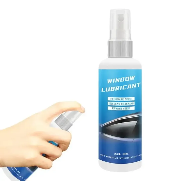 100ml Car Silicone Spray Lubricant Multi Surface Rubber Door Strip Softening Lubricant Vehicle Prevent Adhesion Lubricant Tools