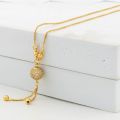 New Trendy Gold Plated Zarkoon Necklace Ball Locket Beautiful Diamond Crystal clustered Pendant light weight Best Quality lacquer for women and girls. 
