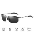 Classic Metal Men Sunglasses Fashion Driving Fishing Half Frame Retro Sun Glasses Luxury Brand Designer Eyewear.