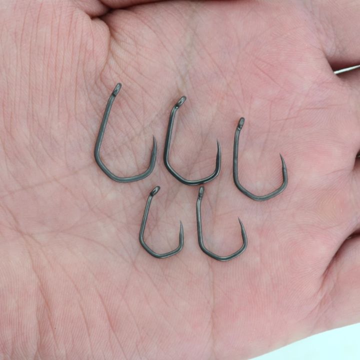 Hirisi%2050pcs%20PTFE%20Coated%20High%20Carbon%20Stainless%20Steel%20Barbless%20Fish%20Hook%20With%20Eye%208020%20Fishing%20Accessories%20-%20Image%203