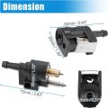 Useful Female Fuel Fuel Line Connector Outboard 1/4 6mm Female Hose Pipe Adapter Male 5/16 8mm Motor Boat Accessories for Yamaha.