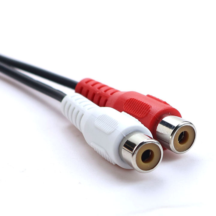 YuXi%203.5mm%20Jack%20Stereo%20To%202%20RCA%20Female%20Male%20Plug%20Cable%20Adapter%20Audio%20And%20Video%20Splitter%20Cables%20For%20TV%20Headphone%20-%20Image%203