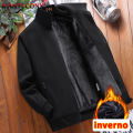 Thick Warm Men's Winter Jacket Thermal Fleece Casual Jackets for Men Autumn Outwear Windproof Parka Coat Business Office Coat. 