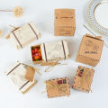 10pcs Mini Suitcase Candy Box Travel Map Classic Theme  Box For Wedding Birthday Favor Present Boxes Packing. 