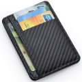 Men's Slim Minimalist Front Pocket Wallets Credit Card Holder Portable Leather Wallets. 