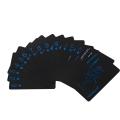 Waterproof, Pure Black, Wear-resistant And Durable Plastic Poker Board Game Cards PVC Magic Poker Cards Casual Game Poker Cards. 