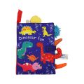 Baby Early Learning Toys Tail Cloth Book Parent-child Interactive Sound Paper Puzzle Cloth Book Rattle Black Red Yellow. 