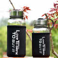 Portable Glass Water Bottle with Protective Bag, 1300ml/700ml 300ml Sports Outdoor Water Bottles, Travel Heat Proof Drinking Teapot Black 1200ML. 
