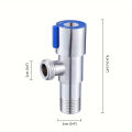 Stainless steel triangle valve, hot and cold water inlet valve for toilet, water heater, kitchen sink, triangle valve. 