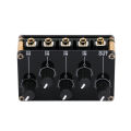 4-in-1-out Passive Mixer Module Mini Stereo 4-Channel Passive Mixer Audio Mixer 4 Audio Input to 1 Output Ultra Compact. 