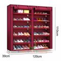 Folding Shoe Rack 12 Layers Double Door. 