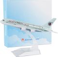 Qatar Airways Airplane Model 16cm scale 1:400 Metal  Aircraft Model Plane with Stand | Collectible Toy Airplane for Kids, Office & Home Decoration. 