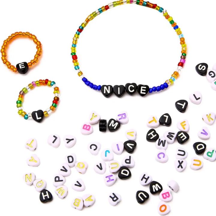 100/200/300/500pcs%20Mixed%20Color%20Acrylic%20Letter%20Beads%20Alphabet%20Spacer%20Beads%20For%20Jewelry%20Making%20Handmade%20DIY%20Bracelet%20Necklace%20-%20Image%203