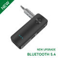 2 In 1 Bluetooth 5.4 Audio Receiver Transmitter Hifi Stereo Wireless Adapter 3.5MM AUX With Mic For Car Airplane TV PC Speaker.
