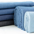 Washed Denim Fabric Cotton Blue Solid Color Thin Light DIY Handmade Dolls Clothing Jeans Skirt Jacket Bag Needlework Material. 