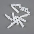 50pcs  #/12/ White Plastic Wall Plugs | Plastic Gitti | Rawal Plugs | Wood Concrete Screw Flat. 
