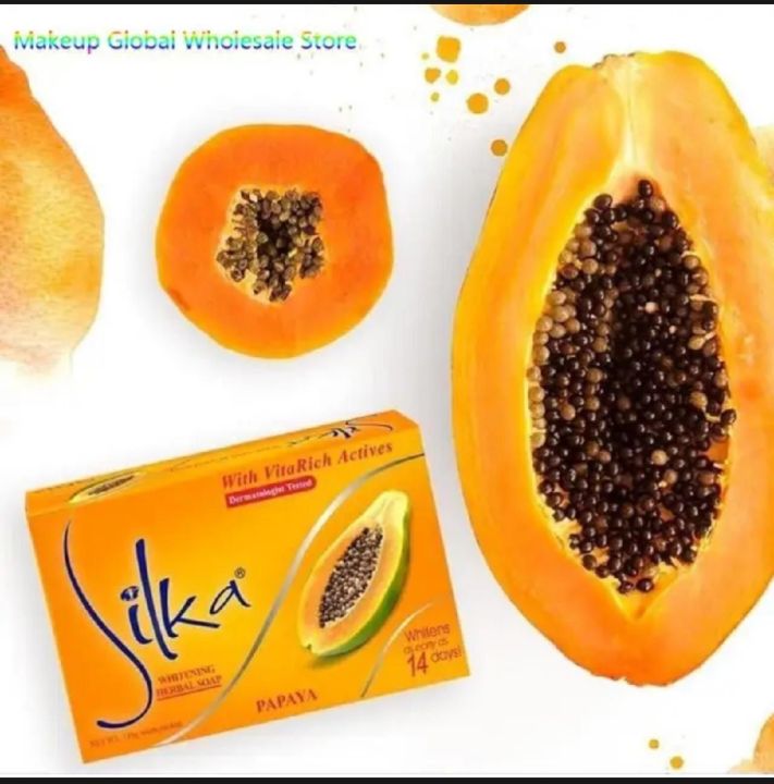 Silka Herbal Soap Whitening Papaya 135g
