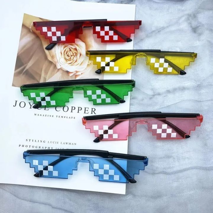 NEW%20Mosaic%20Sunglasses%20Trick%20Toy%20Thug%20Life%20Glasses%20Deal%20With%20It%20Glasses%20Pixel%20Black%20Mosaic%20Sunglasses%20Cool%20Jokes%20Funny%20Toys%20-%20Image%202