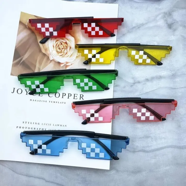 NEW%20Mosaic%20Sunglasses%20Trick%20Toy%20Thug%20Life%20Glasses%20Deal%20With%20It%20Glasses%20Pixel%20Black%20Mosaic%20Sunglasses%20Cool%20Jokes%20Funny%20Toys%20-%20Image%202