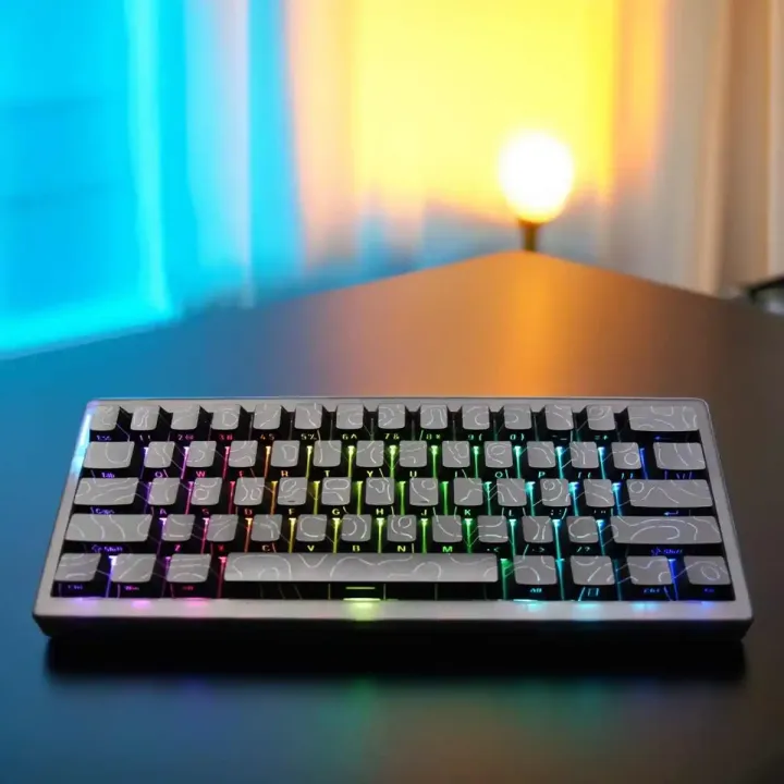 2025%20Super%20Contour%20PBT%20Keycaps%20Side%20Glow%20Light%20Mechanical%20Keyboard%20Original%20Factory%20Height%20for%2061/68/75/84/87%20Keys%20Game%20Keyboard%20-%20Image%204