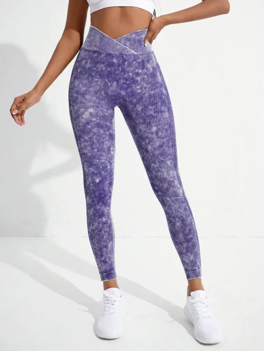 Women%20Gym%20Crossover%20Waist%20Leggings%20Butt%20Lifting%20Fitness%20Athletic%20Workout%20Yoga%20Pants%20Outdoor%20Sports%20Tights%20-%20Image%204