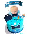 Baby Boss Theme Picture Cake & Cup Cake Topper. 