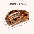 4 PCS Flat Hair Clips, Round Lay Down Hair Claw Clips for Women Girls, Comfortable Curved Flat Clips for Thick Thin Hair. 
