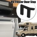1pc RV Freezer Door Stop with -Mold Design & Air Circulation System - Heavy-Duty Black Door Wedge for RV, Caravan,Camper Fridge. 
